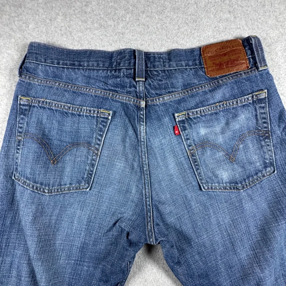 Levis 514 Slim Straight Jeans Mens 36x34 Blue Denim Medium Wash 100% Cotton